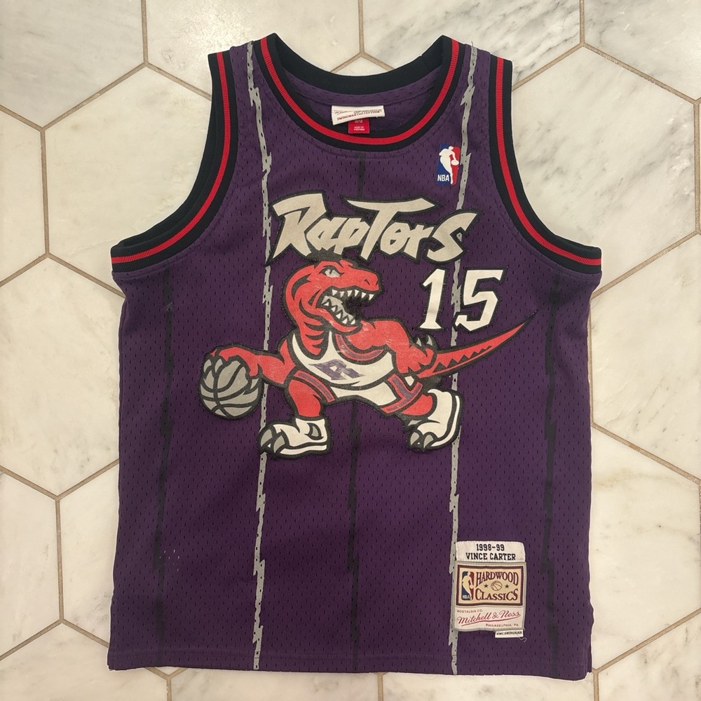 Mitchell & Ness Raptors Purple Kids Jersey